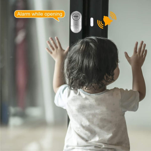 Door Window Alarm 2 Pack, New Version with Two Volume Levels,NOOPEL Burglar Intruder Entry Alarm for Kids Toddlers Indoor Personal Safety...