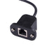 RJ11 6P4C Female to DP 4P Male Telephone Panel Mount LAN Network Ethernet Extension Cable 15cm...