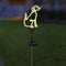 Solar LED Neon Dog Stake Light - Warm White- Outdoor Garden Décor, Yard Ornaments,Landscape Light, Patio Walkway Decoration - Gift for Dog Lovers,...