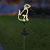 Solar LED Neon Dog Stake Light - Warm White- Outdoor Garden Décor, Yard Ornaments,Landscape Light, Patio Walkway Decoration - Gift for Dog Lovers,...