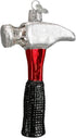 Old World Christmas Contractor Tools Glass Blown Ornaments for Christmas Tree Claw Hammer...