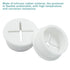 12Pcs 1 Inch Rubber Desk Grommet, Flexible Wire Cord Grommets, Silicone Cable Hole Cover for Office Desk Table Furniture Wall Organizer (White)...