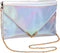 Shoulder Bag Fashion Women Holographic Envelope Clutch Handbag Chain Crossbody Bag Tote Purse...