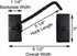 Renovators Supply Manufacturing Hook and Eye Latch 6.5 in. Black Wrought Iron Door Lock Latch/Gate Latch with Mounting Hardware...