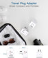 Australia New Zealand Power Plug Adapter, US to Australia Travel Adapter with 3 American Outlets 3 USB Ports (1 USB C), Type I Plug Adapter Travel...