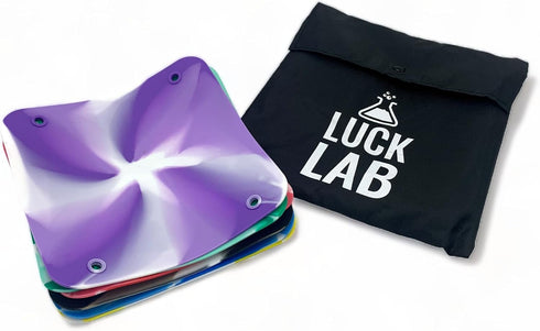 Luck Lab Board Game Storage Bowls, 6-Pack | Folding Tray Accessory Holds Tabletop Bits, Chits, Pieces | Swirl Colors | Bonus Storage Bag...