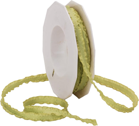 Morex Ribbon Double Ruffle Ribbon, 3/8-Inch by 16.5-Yard, Willow (96502/15-502)...