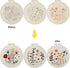 Uphome 3 Pack Embroidery Starter Kit for Beginners Stamped Cross Stitch Kits with Cute Flowers and Plants Patterns with 1 Embroidery Hoop and Colo...