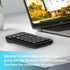 Wireless Number Pad with Battery, Enhanced Efficiency with 23 Keys Numeric Keypad Upgraded Version of 10 key USB Keyboard Financial Accounting Num...