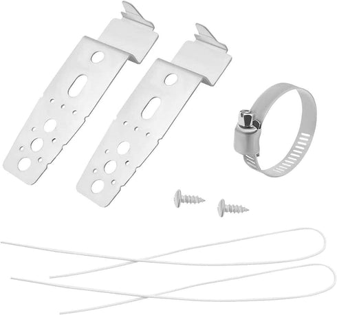 Beaquicy 5001DD4001A Dishwasher Mounting Bracket Kit - Replacement for L-G Dishwasher - This kit includes 2 mounting brackets,2 wires,2 screws,a hose clamp, and instruction sheet