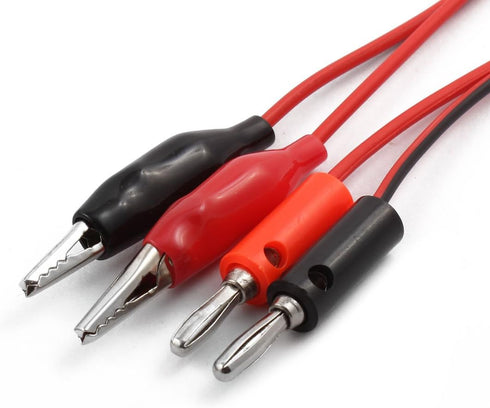 uxcell Double Alligator Clip to Banana Connector Audio Speaker Test Cable 1M Length 6 Pairs...