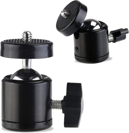 Universal 1/4" Swivel Mini Ball Head Screw Tripod Mount?2 Pack?, EszkozTA360 Degree Rotating Mount Base Adapter for DSLR Cameras HTC Vive Tripods ...
