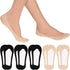 No Show Socks Women Low Cut Liner Non Slip Socks for Size 5-8 Invisible Hidden socks for Flats Heels Pumps, 5 Pairs, 3 Black + 2 Nude...