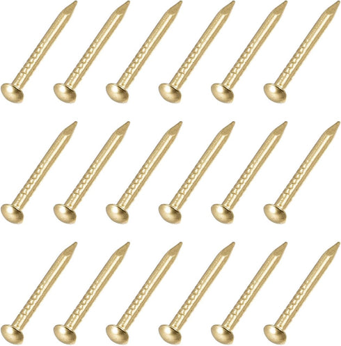 Small Nails (1.5x15mm) 50pcs, Brass Tiny Hardware Nails - for Household Woodworking, Brass Tone...