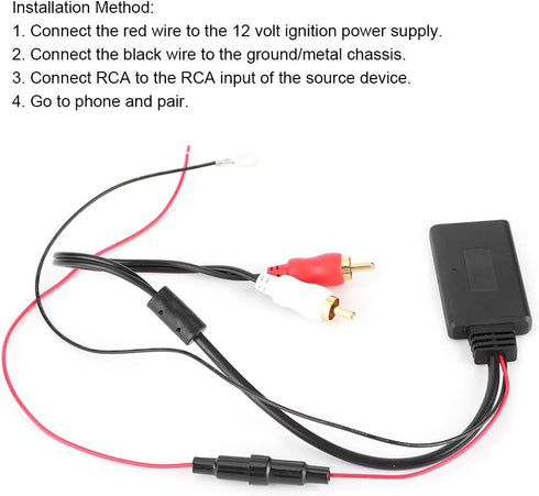 Bluetooth AUX Receiver Module, Universal Bluetooth Aux Receiver Module with 2 AUX in Adapter, Car Radio Bluetooth Module for Car Audio Stereo Spea...