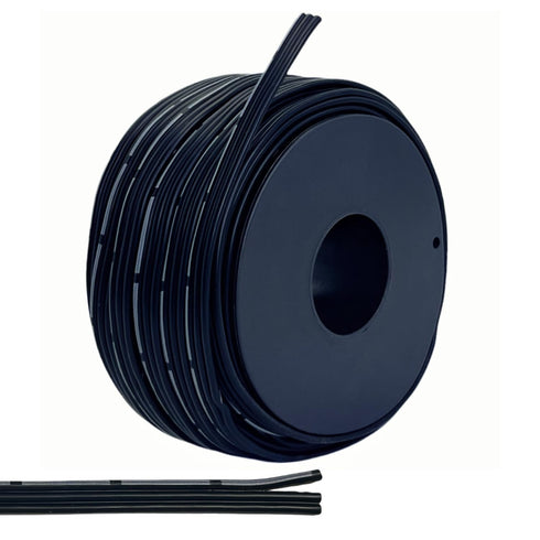 3P 28AWG Flat Ribbon cable, 100Ft/30m length Flexible Electrical Wire, 28 Gauge Stranded Tinned Copper Wire, silicone insulation layer up to 200? ...