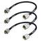 RG8x Coaxial Cable, 3 Pack 1ft Jumper CB Coax Cable PL259 Male UHF Connector Low Loss 50 Ohm for CB HAM Radio, HF VHF Radio, Antenna Analyzer...