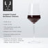 Viski Raye Angled Crystal Bordeaux Wine Glasses Set of 2 - Premium Crystal Clear Glass, Modern Stemmed, Flat Bottom Red Wine Gift Set - 16oz...