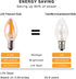 C7 LED Nignt Light Bulb,Classical Edison Style E12 Candle Base, 0.5 Watt LED Filament Bulb, Sign Light Replacement Bulb,5 Watts Equivalent, Ultra ...