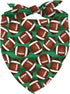 Nepnuser American Football Dog Bandana Touch Down Rugby Game Day Sports Themed Party Adjustable Triangle Bibs Scarf Accessories for Dogs Pets...