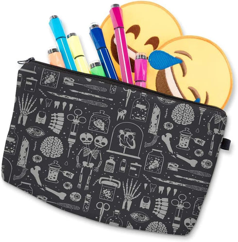 Deanfun Small Makeup Case - Cute and Waterproof Cosmetic Bag for Women(Happy Halloween D5-52254)...