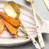Stainless Steel Soup Spoon,Korean Dessert Spoon,White Gold Spotted Spoon for Home, Kitchen or Restaurant, Set of 4 Colour Spotted Soup Spoons, 8 I...