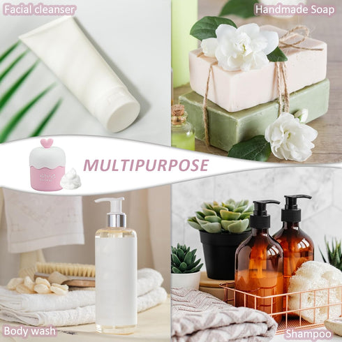 Facial Cleanser Foam Maker, Portable Manual Foamer Cleansing Foam Maker, Skin Care Beauty Cleansing Tool for Home, Beauty Salon and Traveling...