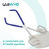 Lab Beaker Tongs, with Blue Rubber Coated Ends Clamping Tools, Chrome Plated Steel Beaker Pliers for 50mL - 2000mL Capacity Beaker, IN-BT150...