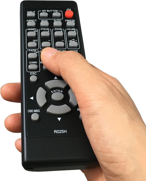 Replacement Remote Control R025H for Hitachi LCD Projector CP-WX8255 CP-WX8240 CP-X8160 CP-X8150 CP-SX8350 CP-WU8450 CP-WU8440 CP-X8160 CP-WU8450 ...