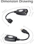 USB Extender Over RJ45 Cat 6/5/5e, Ethernet Splitter to USB Extension Up to 50m/164ft, Compatible with Computers, Phones, Mice, Keyboards, Disks, ...