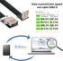 cablecc Down Angled USB 2.0 Type-A Male to Female Extension Data Flat Slim FPC Cable for FPV & Disk & Scanner & Printer 50cm...