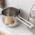 Saucepan, Stainless Steel Milk Pan 12cm, Soup Pot for Induction and Oven, Non Stick Milk Pot, Dishwasher Safe Cookware(Sliver)...