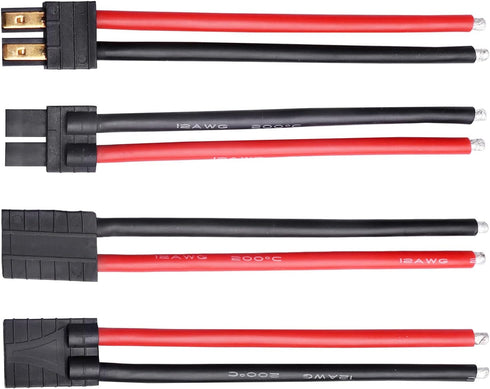 Hobbypark RC Battery Adapter Connector Male & Famale with 12AWG 12 Gauge Silicone Cable Wire Extension Lead for Traxxas Batteries...