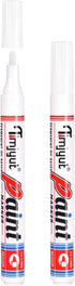 White Paint Pens,2 Count Permanent Paint Pens,Medium Tip Oil-Based Paint Pens,Waterproof & Quick Dry,Never Fade,Markers Pens For Rock,Plastic,Glas...