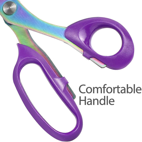 Fabric Scissors, Yelia Professional Tailor Scissors, Multifunctional Ultra-Sharp Titanium Coating Sewing Scissor, Stainless Steel Clothing Scissor...
