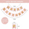 Rose Gold Birthday Decorations Kit - 20-Pc Set with Pre-Strung Happy Birthday Banner, Tissue Paper, Garland & Swirls | Rose Gold Party Supplies fo...