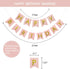 Rose Gold Birthday Decorations Kit - 20-Pc Set with Pre-Strung Happy Birthday Banner, Tissue Paper, Garland & Swirls | Rose Gold Party Supplies fo...