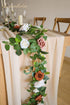 Lookein 10 Feet Champagne Chiffon Table Runner Sheer Wedding Table Cloth 29x120 Inches Rustic Wedding Decorations French Chiffon Table Runner...
