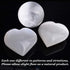 AMOYSTONE Selenite Crystal Hearts of Palm Worry Stone Crystal and Healing Stones Home Decoration 2PCS...