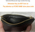 Premium Genuine Full Grain Leather Mini Coin Purse Keychain Pouch Card Holder for Men Women (Black)...