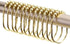 2 Lb. Depot Wide Shower Curtain Rings - Set of 12 Easy Glide Rollers with Decorative Gold Finish - Stainless Steel Shower Hooks for Straight and C...