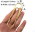 HAHIYO Paperclips 4 inch (100mm) Extra Large Paper Clips Sturdy Bright Gold Vinyl Coated Prevent Scratching Tearing The Pages for Bookmark Organiz...