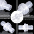 6 Pack One Way Check Valves, 1/2" (12mm) Hose Barb Non Return Ozone Resistance Plastic Valve Pump for Fuel Oil Water Air Gas...