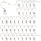 SUNNYCLUE 1 Box 300Pcs Stainless Steel Earring Hooks Bulk French Hook Earring Wires Fishhook Earring Hooks with Coil Fish Earwire Findings for Jew...
