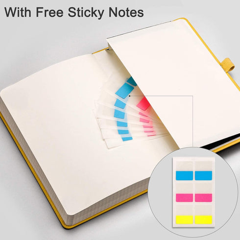 EMSHOI Graph Paper Notebook - 256 Pages A5 Graph Notebook/Journal, Square Grid Notebooks for Work, 120gsm Thick Paper, Executive Hardcover Leather...