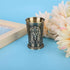 Metal Shot Glasses Vintage Wine Cup with Green Bronze Body Zinc alloy Insert for Home Ornaments KTV Wine Set...