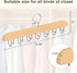 Belt Hanger for Closet, Sturdy Wood Belt Rack Closet Accessories with 14 Hooks Belt Organizer for Closet Organizers and Storage Max 42 Belts...