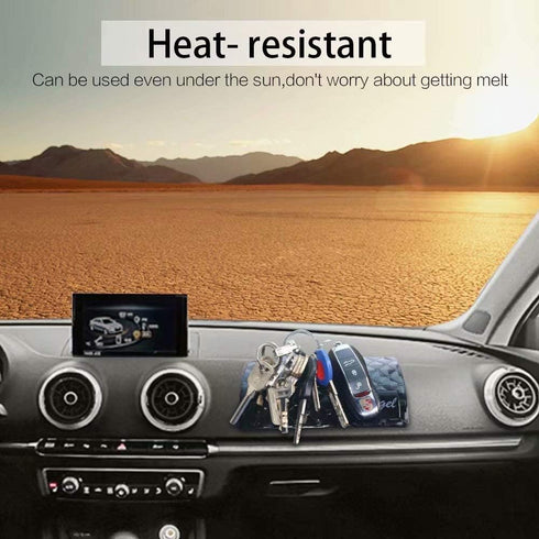 Sticky Dash Pad (4 Pack), Removable and Traceless Car Dashboard Mat with Heat Resistant, Sticky Non-Slip Dashboard Gel Pad for Cell Phone, Sunglas...