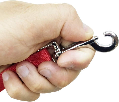 Nylon Training Dog Leash for Small Medium Large Dogs, 15ft 20ft 30ft 50ft Long Leash Dog/Puppy Lead for Obedience Recall Training, Camping (30ft, ...