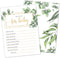 Baby Shower Wishes Cards - Gender Neutral Wishes for Baby Cards (Set of 50) -Double-Sided Advice and Wishes Cards Baby Shower Keepsake - Watercolo...
